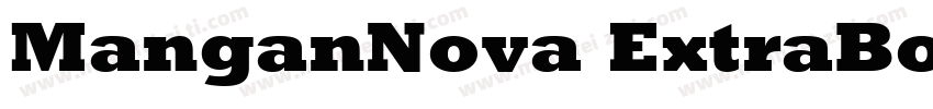 ManganNova ExtraBold字体转换